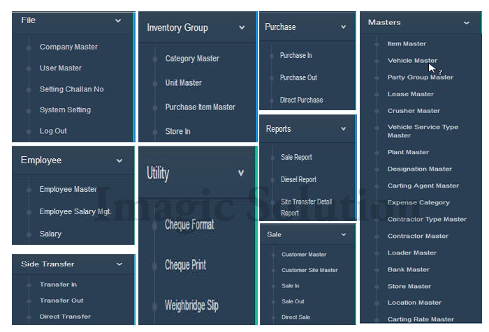 Quarry-Management-Menu